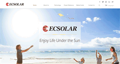 Desktop Screenshot of ecsolar.com